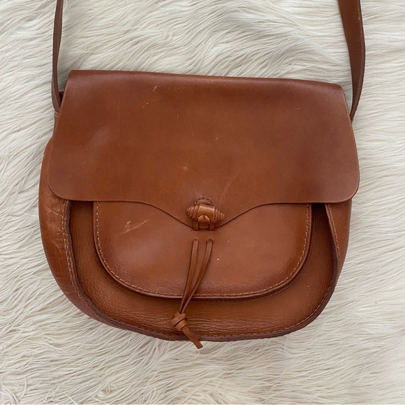 Madewell Brown Leather Western Classic Crossbody Purse Savannah Saddlebag - Picture 3 of 15